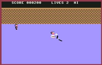 Pantallazo de Enter the Ninja para Commodore 64