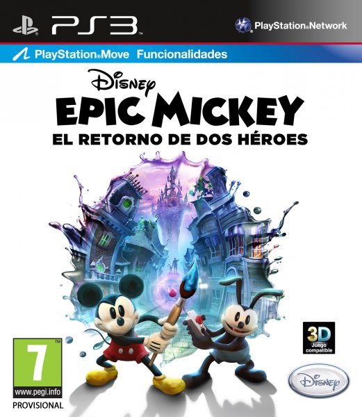 Caratula de Epic Mickey 2: El Retorno De Dos Héroes para PlayStation 3