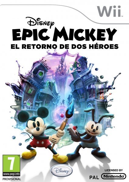 Caratula de Epic Mickey 2 El Retorno de Dos Héroes para Wii