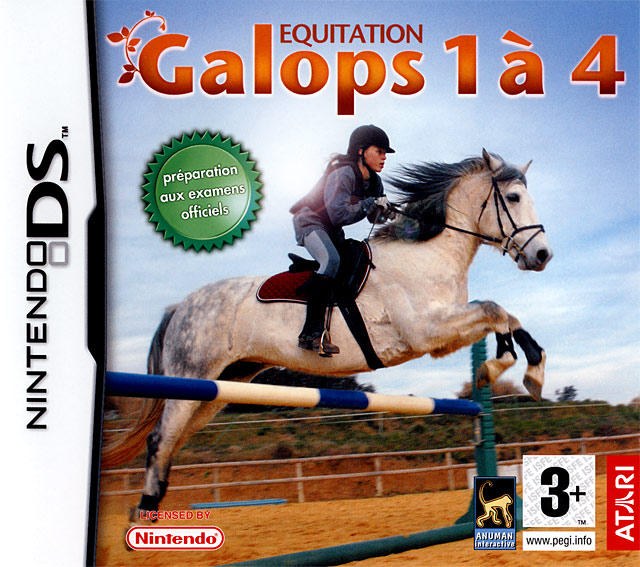 Caratula de Equitation Galops 1 A 4 para Nintendo DS