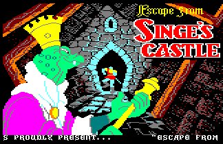 Pantallazo de Escape From Singe's Castle para Amstrad CPC