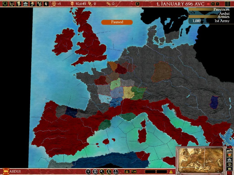 Pantallazo de Europa Universalis: Rome para PC