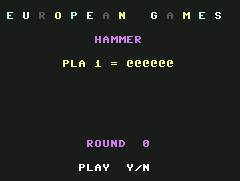 Pantallazo de European Games para Commodore 64