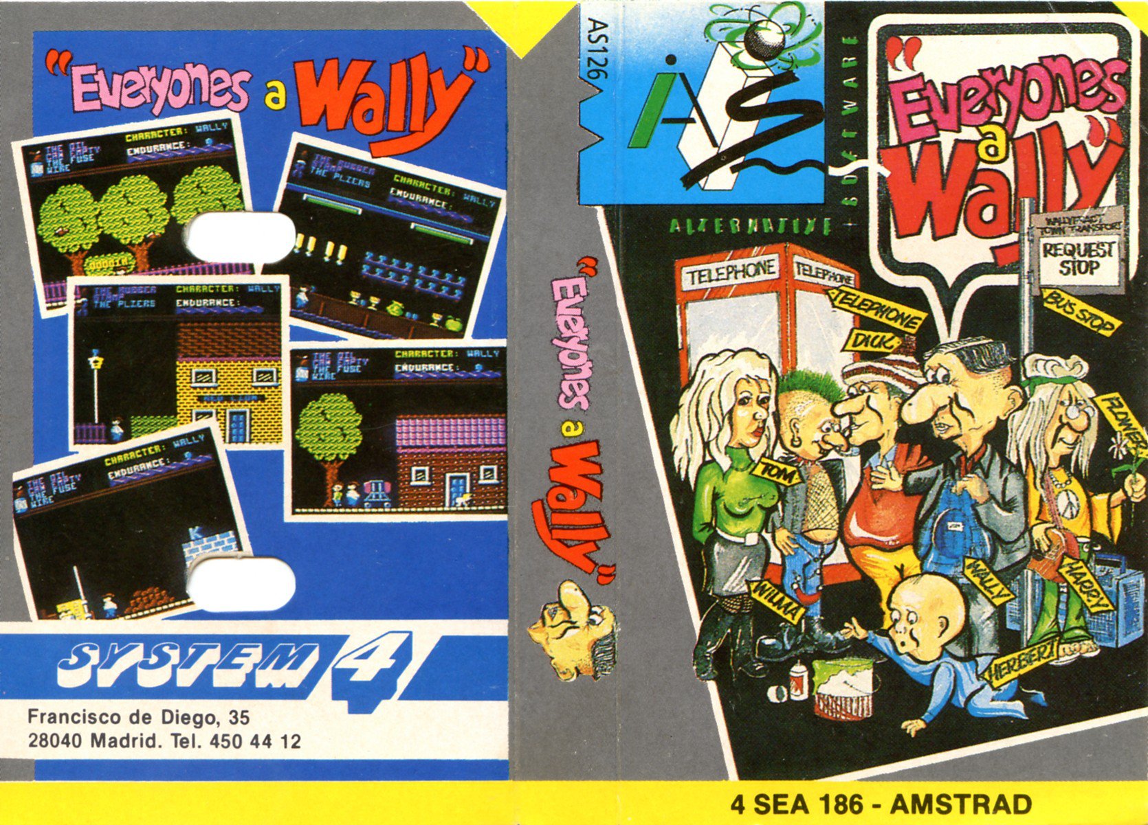 Caratula de Everyone's A Wally: Meet The Gang para Amstrad CPC