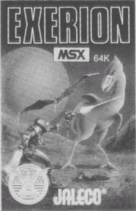 Caratula de Exerion para MSX
