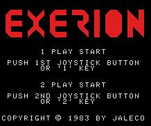 Pantallazo de Exerion para MSX