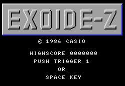 Pantallazo de Exoide-Z para MSX