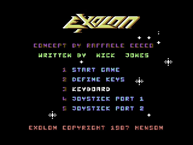 Pantallazo de Exolon para Commodore 64