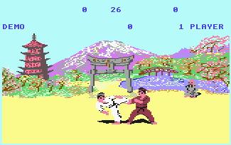 Pantallazo de Exploding Fist para Commodore 64