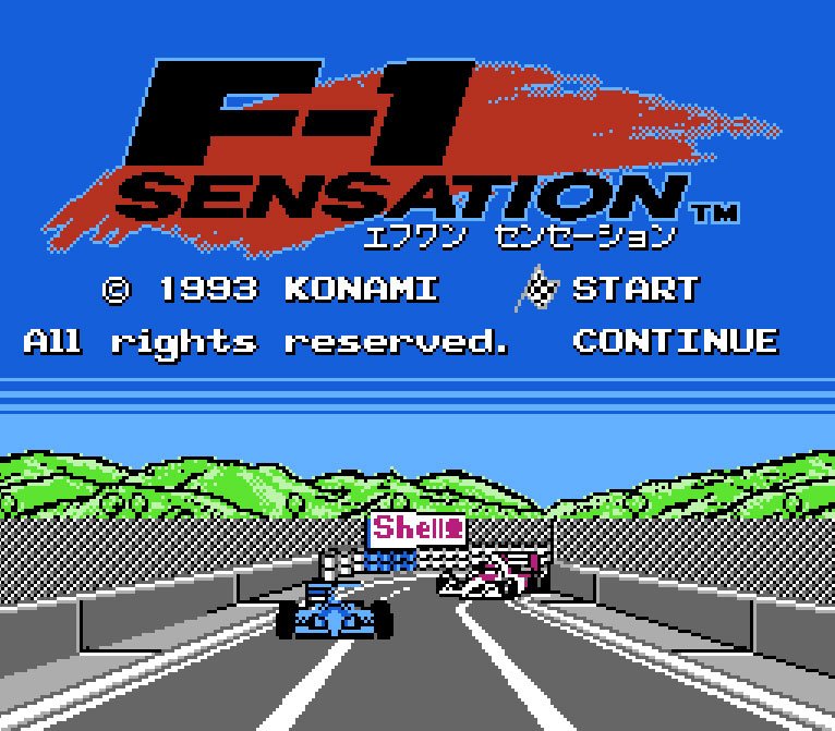 Pantallazo de F-1 Sensation para Nintendo (NES)