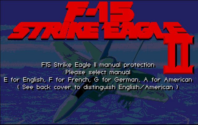Pantallazo de F-15 Strike Eagle II para Atari ST