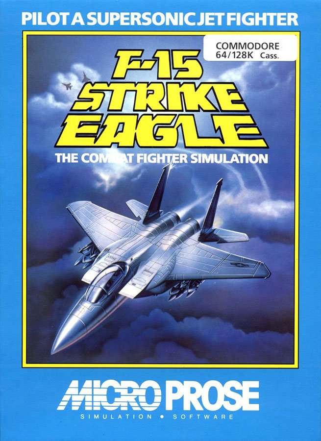 Caratula de F-15 Strike Eagle para Commodore 64