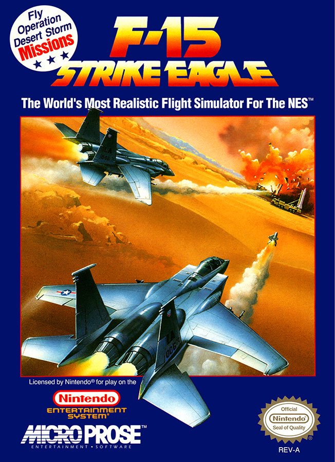 Caratula de F-15 Strike Eagle para Nintendo (NES)