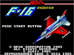 Pantallazo de F-16 Fighting Falcon para Sega Master System