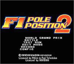 Pantallazo de F1 Pole Position 2 para Super Nintendo