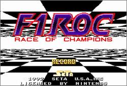 Pantallazo de F1 ROC: Race of Champions para Super Nintendo