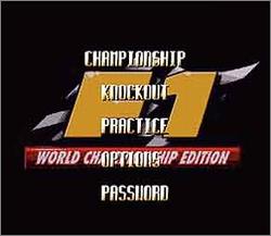 Pantallazo de F1 World Championship Edition para Super Nintendo
