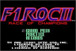 Pantallazo de F1-ROC II: Race of Champions para Super Nintendo