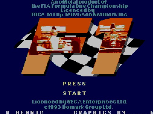 Pantallazo de F1 para Sega Master System