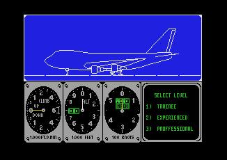 Pantallazo de F747 400b Flight Simulator para MSX