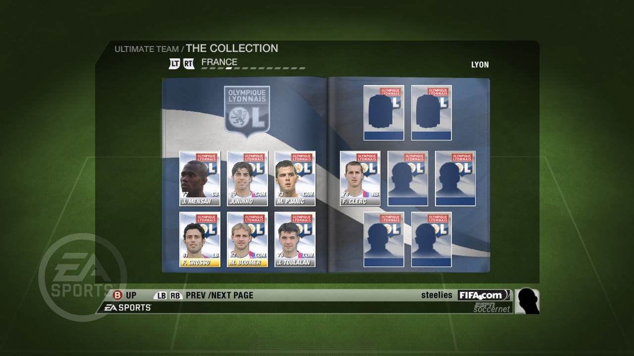 Pantallazo de FIFA 09: Ultimate Team para PlayStation 3