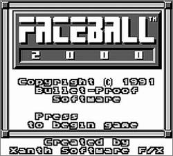 Pantallazo de FaceBall 2000 para Game Boy