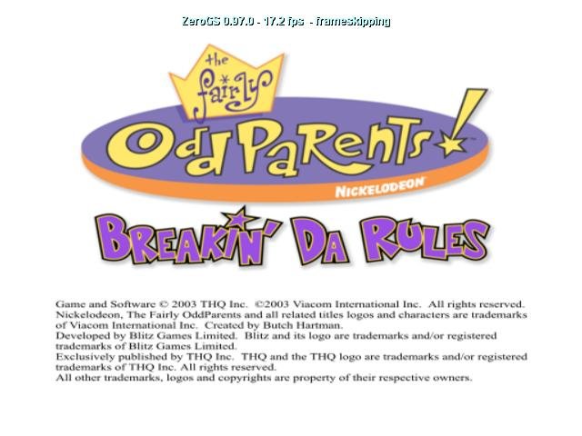 Pantallazo de Fairly OddParents: Breakin' Da Rules, The para PlayStation 2