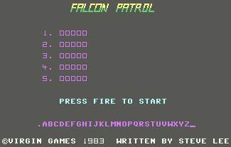 Pantallazo de Falcon Patrol para Commodore 64