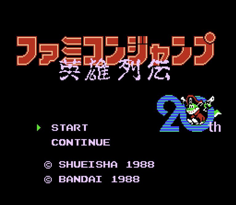 Pantallazo de Famicom Jump: Eiyuu Retsuden para Nintendo (NES)