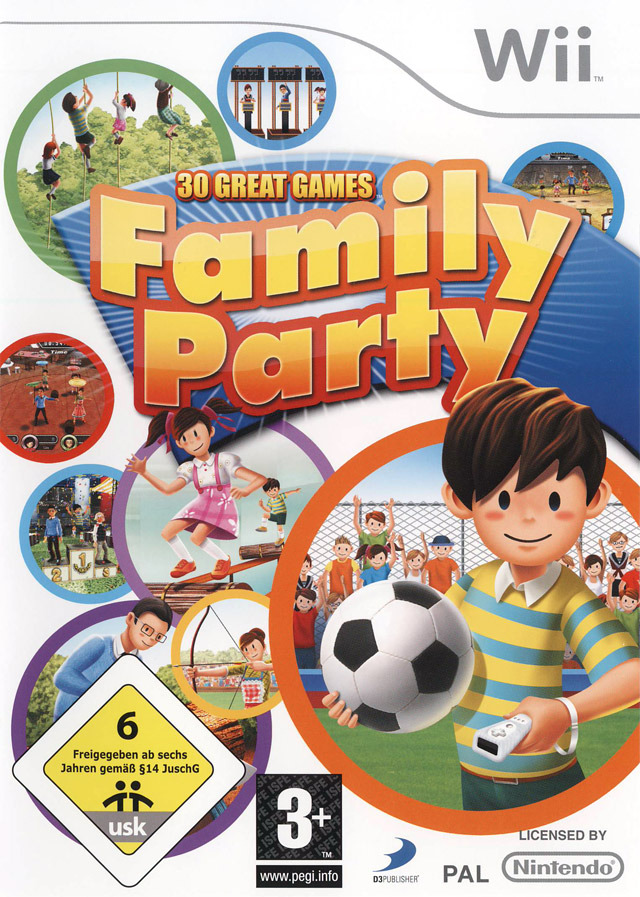Caratula de Family Party: 30 Great Games para Wii