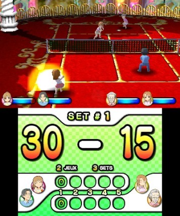 Pantallazo de Family Tennis 3D para Nintendo 3DS