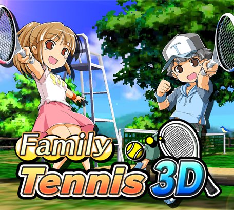 Caratula de Family Tennis 3D para Nintendo 3DS