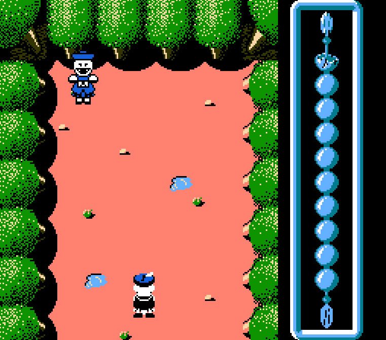 Pantallazo de Family Trainer: Rairai Kyonshees: Baby Kyonshee no Amida Daibouken para Nintendo (NES)