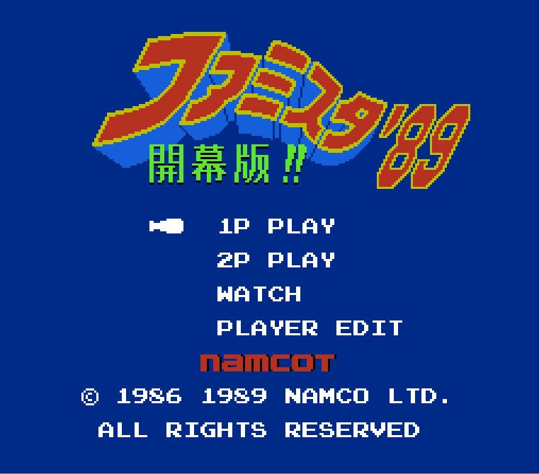 Pantallazo de Famista '89: Kaimaku Han!! para Nintendo (NES)