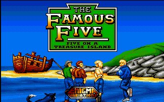 Pantallazo de Famous Five, The: Five On A Treasure Island para Amiga