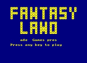 Pantallazo de Fantasy Land para Amstrad CPC