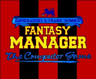 Pantallazo de Fantasy Manager: The Computer Game para Amiga