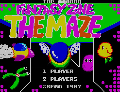 Pantallazo de Fantasy Zone: The Maze para Sega Master System