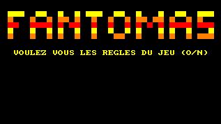 Pantallazo de Fantomas para Amstrad CPC