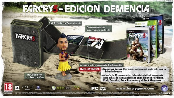 Caratula de Far Cry 3 Edición Demencia para PlayStation 3