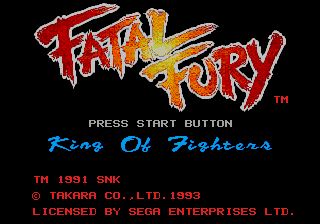 Pantallazo de Fatal Fury para Sega Megadrive