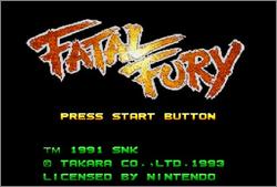 Pantallazo de Fatal Fury para Super Nintendo