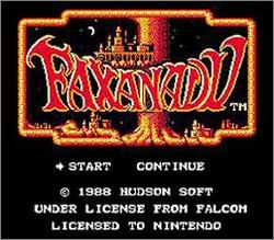 Pantallazo de Faxanadu para Nintendo (NES)
