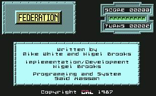 Pantallazo de Federation para Commodore 64