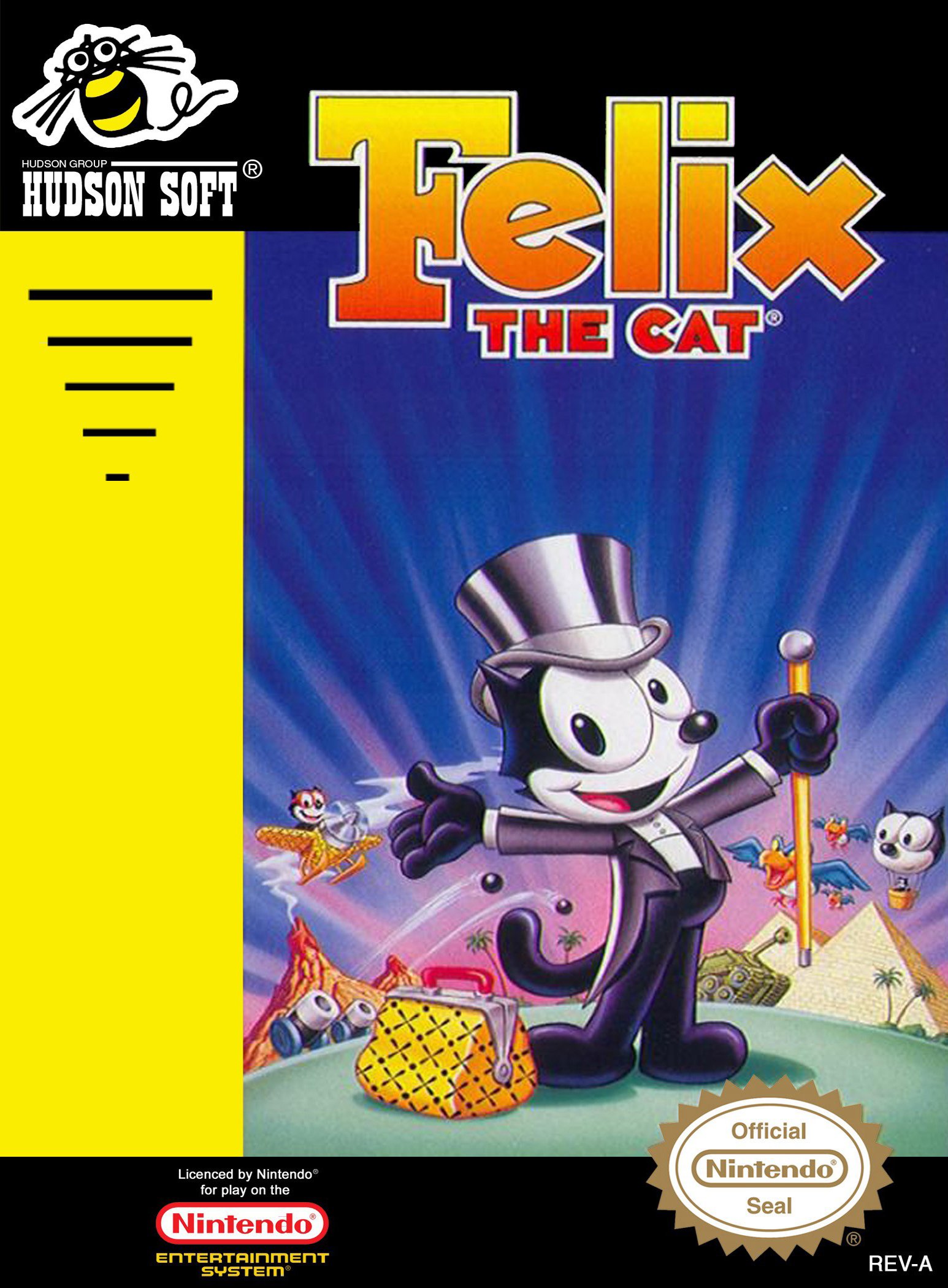 Caratula de Felix the Cat para Nintendo (NES)