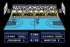Pantallazo de Fernando Martin Basket Master para MSX