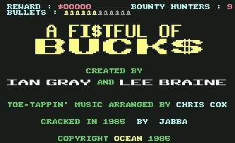 Pantallazo de Fi$tful of Buck$, A para Commodore 64