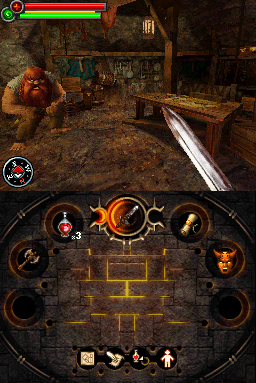 Pantallazo de Fighting Fantasy: The Warlock of Firetop Mountain para Nintendo DS
