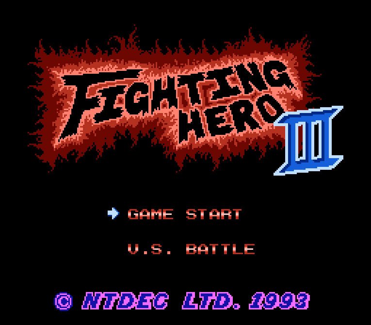 Pantallazo de Fighting Hero III para Nintendo (NES)