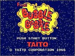 Pantallazo de Final Bubble Bobble para Sega Master System